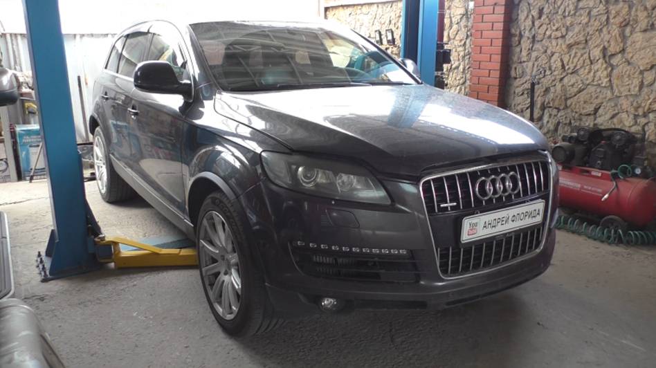 Вяло крутит стартер замена силового провода на генератор и стартер на АУДИ Q7 2006 AUDI Q7 3,0 дизел