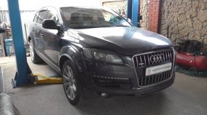 Вяло крутит стартер замена силового провода на генератор и стартер на АУДИ Q7 2006 AUDI Q7 3,0 дизел