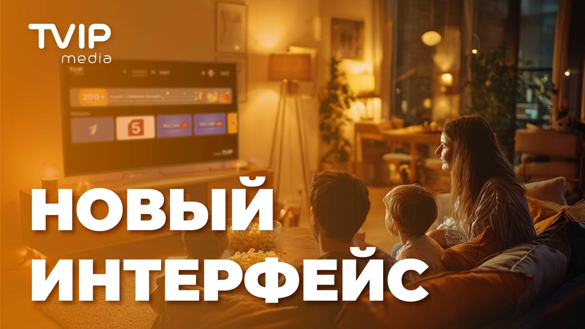 Новый интерфейс TVIP media смотреть онлайн