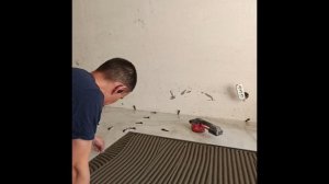 Правильная укладка плитки  1200*600 на тёплый пол.