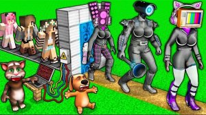 Все серии: ВЫБЕРИ ПРАВИЛЬНЫЙ туалет для ТЕЛЕВИЗИОНЩИЦЫ против СКИБИДИ в МАЙНКРАФТ анимационном