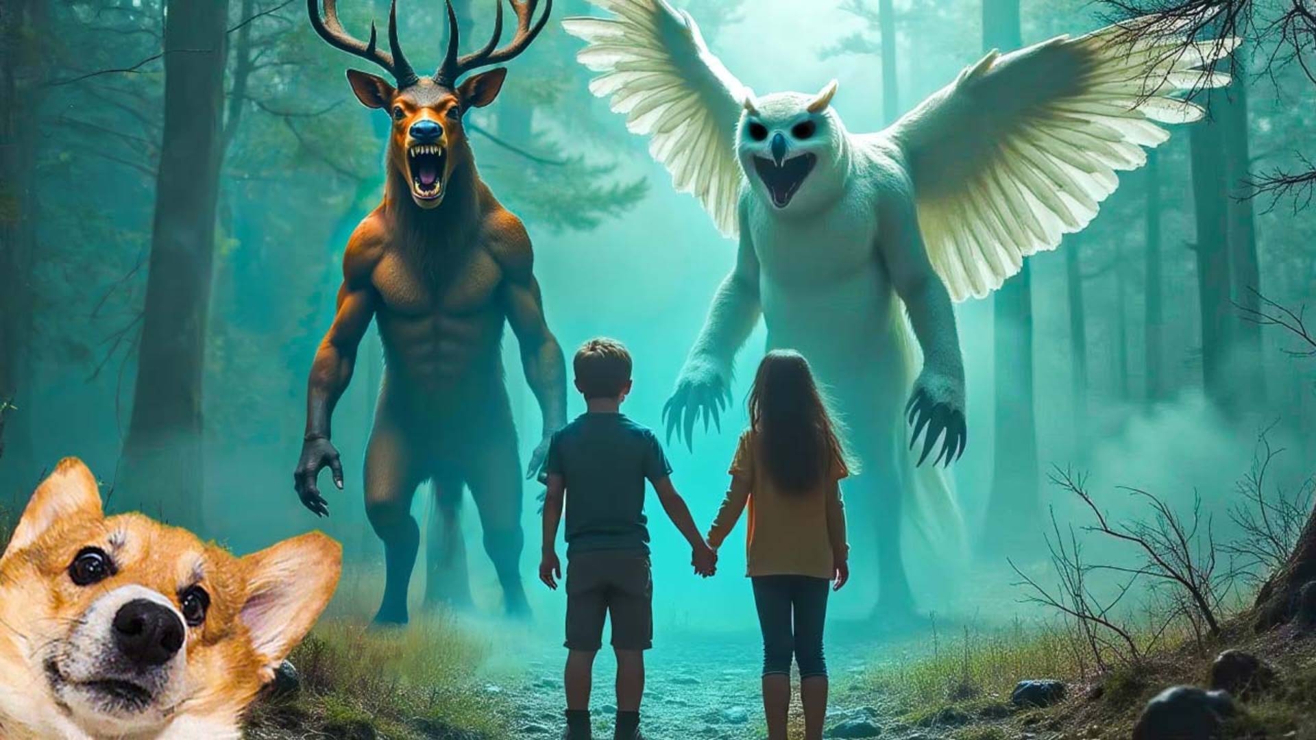 ОЛЕНЬ и СОВА из 99 НОЧЕЙ НАПАЛИ НА ПОДПИСЧИКОВ!! Корги Кекс Говорящая собака смотреть онлайн