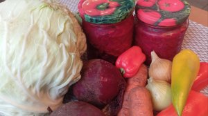 Борщевая заправка с капустой на зиму.