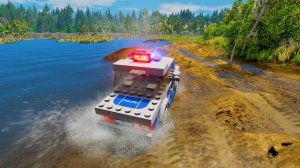 Мультик про машинки - Полицейские машины и Лего тачки на бездорожье. МанкиМульт