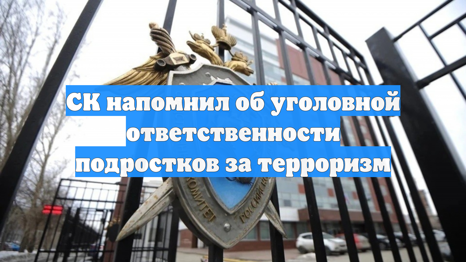 СК напомнил об уголовной ответственности подростков за терроризм смотреть онлайн