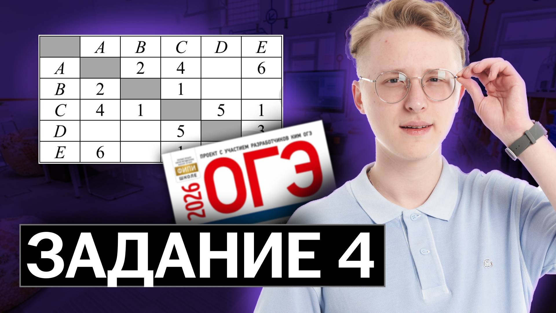 Разбор 4 задания ОГЭ по информатике 2026 | Демоверсия ФИПИ смотреть онлайн