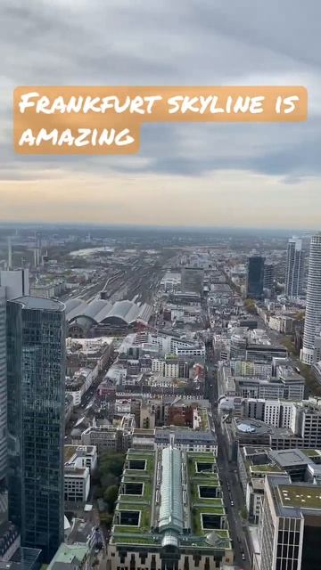 Frankfurt Skyline From Observation Deck. Germany Travel