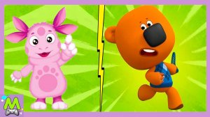 Ми-Ми-Мишки против Лунтика.Догонялки Наперегонки Кеши и Лунтика.Кто Быстрее