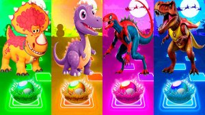 Динозавры 139 уровень - Мультики про Динозавров | МУЛЬТФИЛЬМЫ ДИНОЗАВРЫ в Tiles Hop