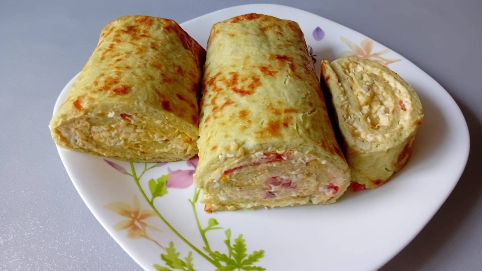 Кабачковый рулет с начинкой смотреть онлайн