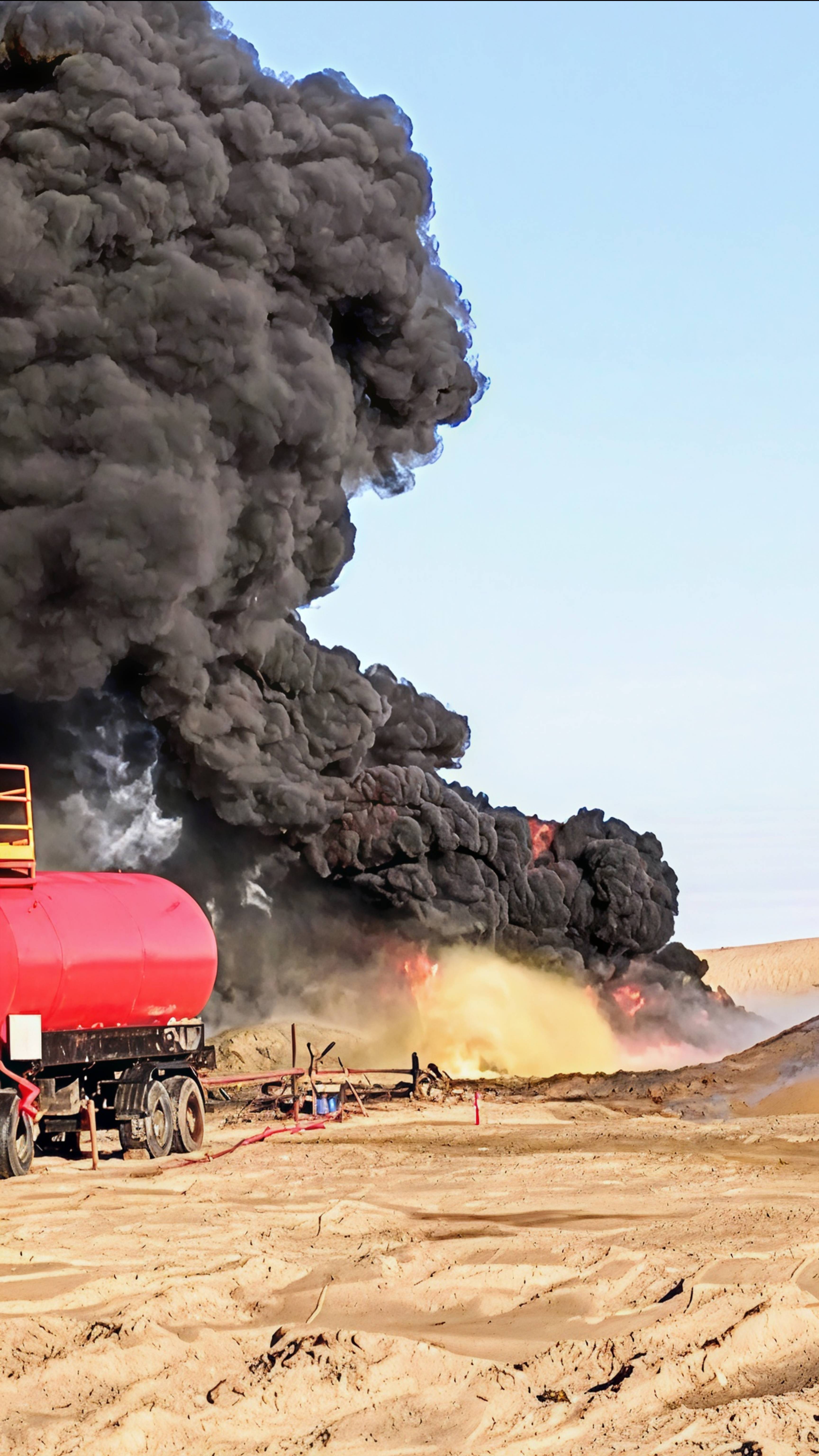 На освоение из скважины выходит мощный поток газа и воды🔥⛲