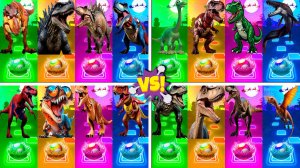 Динозавры МЕГАМИКС 121-124 уровни - Мультики про Динозавров | МУЛЬТФИЛЬМЫ ДИНОЗАВРЫ в Tiles Hop