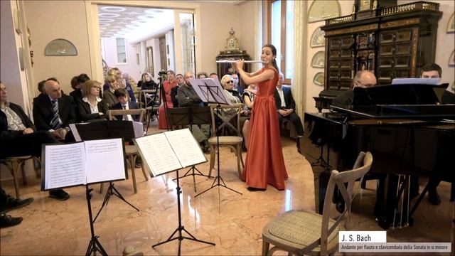 Bach Andante From Sonata BWV1030 For Flute And Cembalo Mikhail Arkadev Maria Uribina Villa Paradiso