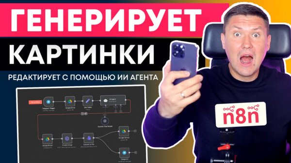 ШАБЛОН n8n: Генерация изображений с помощью ИИ Агента в n8n | Идеально для МАРКЕТПЛЕЙСОВ