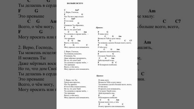 Верю Господь...