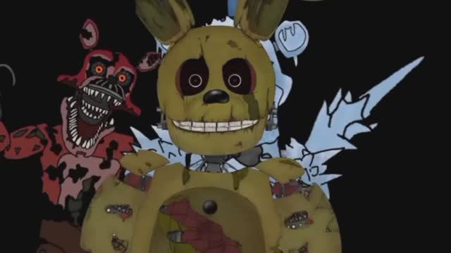 Sinister Springtrap VS Nightnares Animatronics Новая Анимация #3 смотреть онлайн
