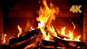 Fireplace 4K / Камин 4К / Звуки камина