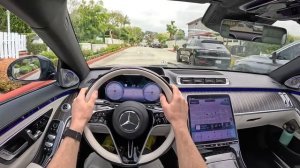 Mercedes-Maybach S 680 2024 [V12 6.0 л. 9АТ 621 л.с.] POV Test Drive