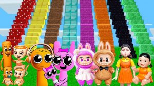 ВЫБЕРИ САМУЮ ДЛИННУЮ ЛЕСТНИЦУ ЛАБУБУ ЛЕДИ БАГ В МАЙНКРАФТ