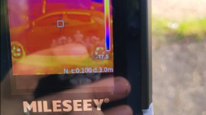 Тепловизор MILESEEY TR10  20 C до +550 C обычные наглядные тесты.