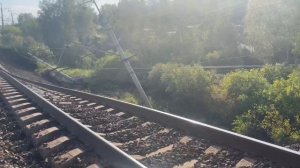 размыв ЖД пути