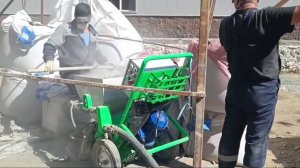 Торкрет установка УТ-1. Усиление кирпичной кладки промышленного здания г. Орск