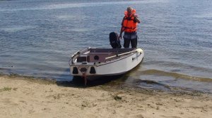 Лодка из фанеры, пенопласта и стеклоткани №4 (испытания)