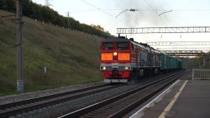 Тепловоз 2ТЭ10М-3390 на подъёме. Звук 5Д49.