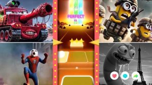 Танк Маккуина 🆚 Пожиратель школьных автобусов 🆚 Монстр из полицейской машины 🆚 Червяк-миньон в Пл