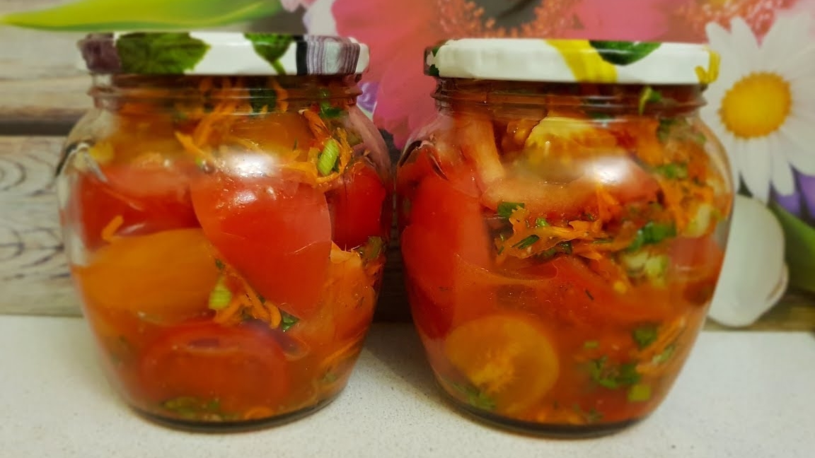РЕЦЕПТ ПРОСТО НАХОДКА!!! ЧТО МОЖЕТ БЫТЬ ВКУСНЕЕ ПОМИДОР ПО- КОРЕЙСКИ НА ЗИМУ!!! смотреть онлайн