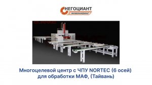 Многоцелевой центр с ЧПУ NORTEC (6 осей) для обработки МАФ, (Тайвань)