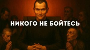 Никого не бойтесь правила Макиавелли, чтобы вас боялись и уважали
