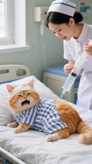 Котик в Больнице 💚🖤