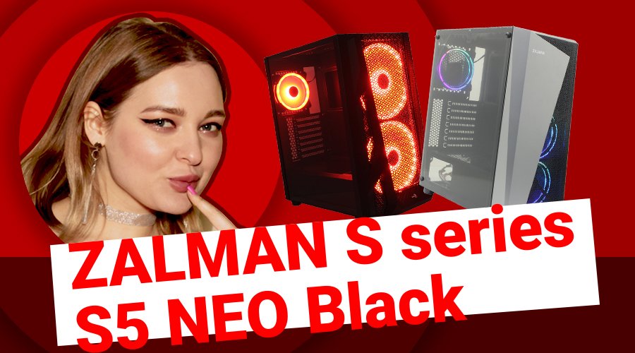 НИКС Компьютерный Супермаркет: видео про Корпус ZALMAN S5 NEO Black Черный без БП с окном смотреть онлайн