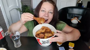 Мукбанг KFC Ростикс Домашний Баскет, Картошка Баскет Фри Дуэт