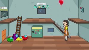 Анимация «Среди нас в ИГРЕ про КАЛЬМАРОВ 2» - AMONG US ANIMATION эпизод 5 /