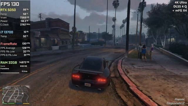 RTX 5050 | GTA V Enhanced - 20K, 16K, 8K, 4K, 1440p, 1080p - Multi FG, Ray Tracing, Ultra ....