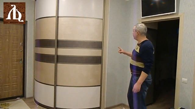 Угловой радиусный шкаф купе смотреть онлайн