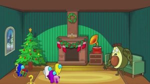 AMONG US  ПРОТИВ парочки монстров из авокадо.