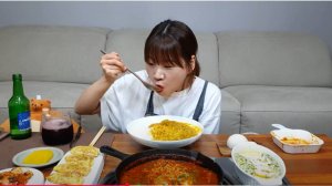 🔥🍲 Мукбанг и Mukbang: 4 способа вкусно приготовить яйцо 🍳 Пикантный рамен 🔥 Черничный напиток