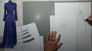 Моделирование. Платье для выпускного. Выкройка № 1039.