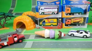 Пожарная машина, эвакуатор, бетономешалка и даже мусоровоз