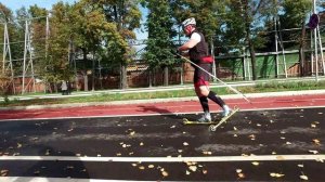 Лыжероллеры с самым тугим качением. Коньковый одновременный одношажный ход.