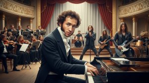 Метал/Рок  Музыка от Нейросети Стихи А.С. Пушкин  - Бесы | AI Music & Video - Первая версия песни