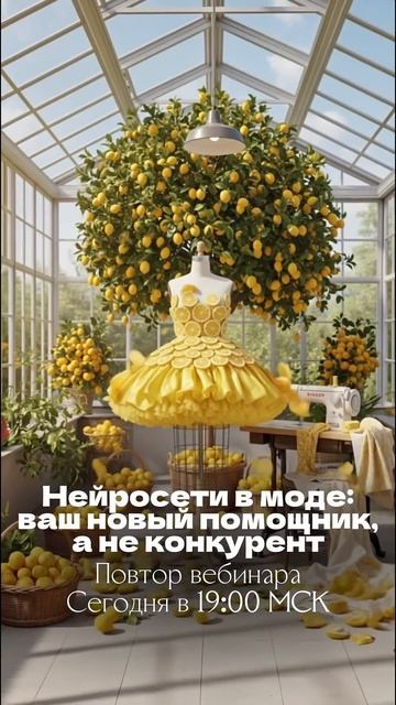 Повтор вебинара сегодня в 1900 — «Нейросети в моде» смотреть онлайн