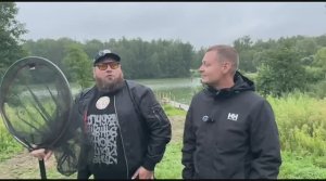 Трудовая рыбалка на небольшом водоеме в Барыбино