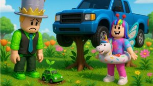 ДОЧКА меня ОБОГНАЛА в ВЫРАСТИ МАШИНУ как ВЫРАСТИ САД в РОБЛОКС! Grow A Car но ты БОГАТ!