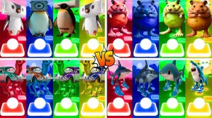 МЕГАМИКС ПИНГВИНАТОР ТЕРМОРЕГУЛЯТОР 🆚 ДРУГИЕ БРЕЙНРОТ МЕМЫ | Tiles Hop №137-140