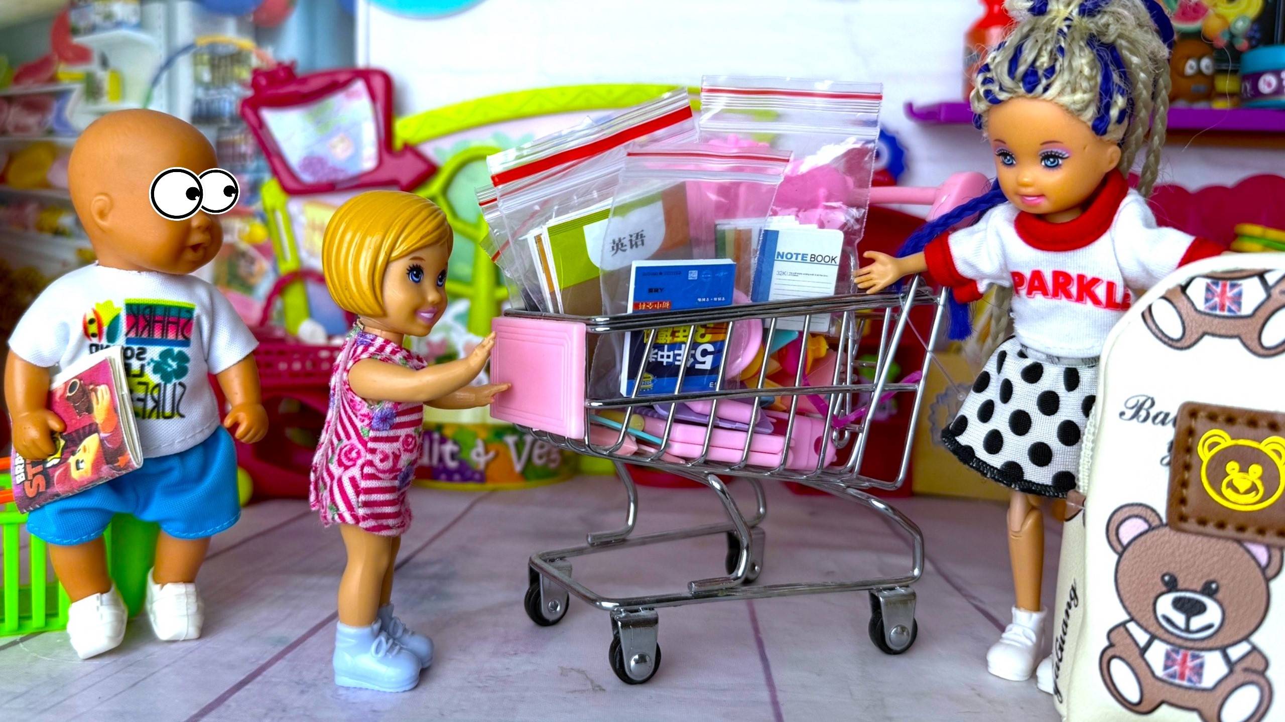 СОБИРАЕМСЯ В ШКОЛУ😎 мальчики против девочек КАНЦЕЛЯРИЯ Бек ту скул Барби куклы истории Даринелкатв смотреть онлайн