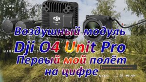 Воздушный модуль  Dji O4 Unit Pro  Первый мой полёт на цифре